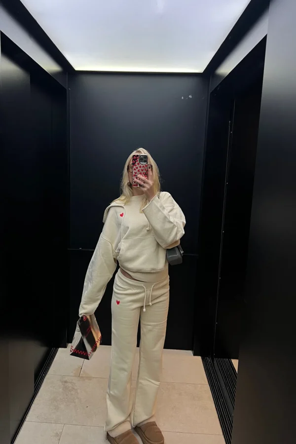 Anita Hass Hoodies & Sweatshirts<Hoodie Open Seam in Bleached Sand
