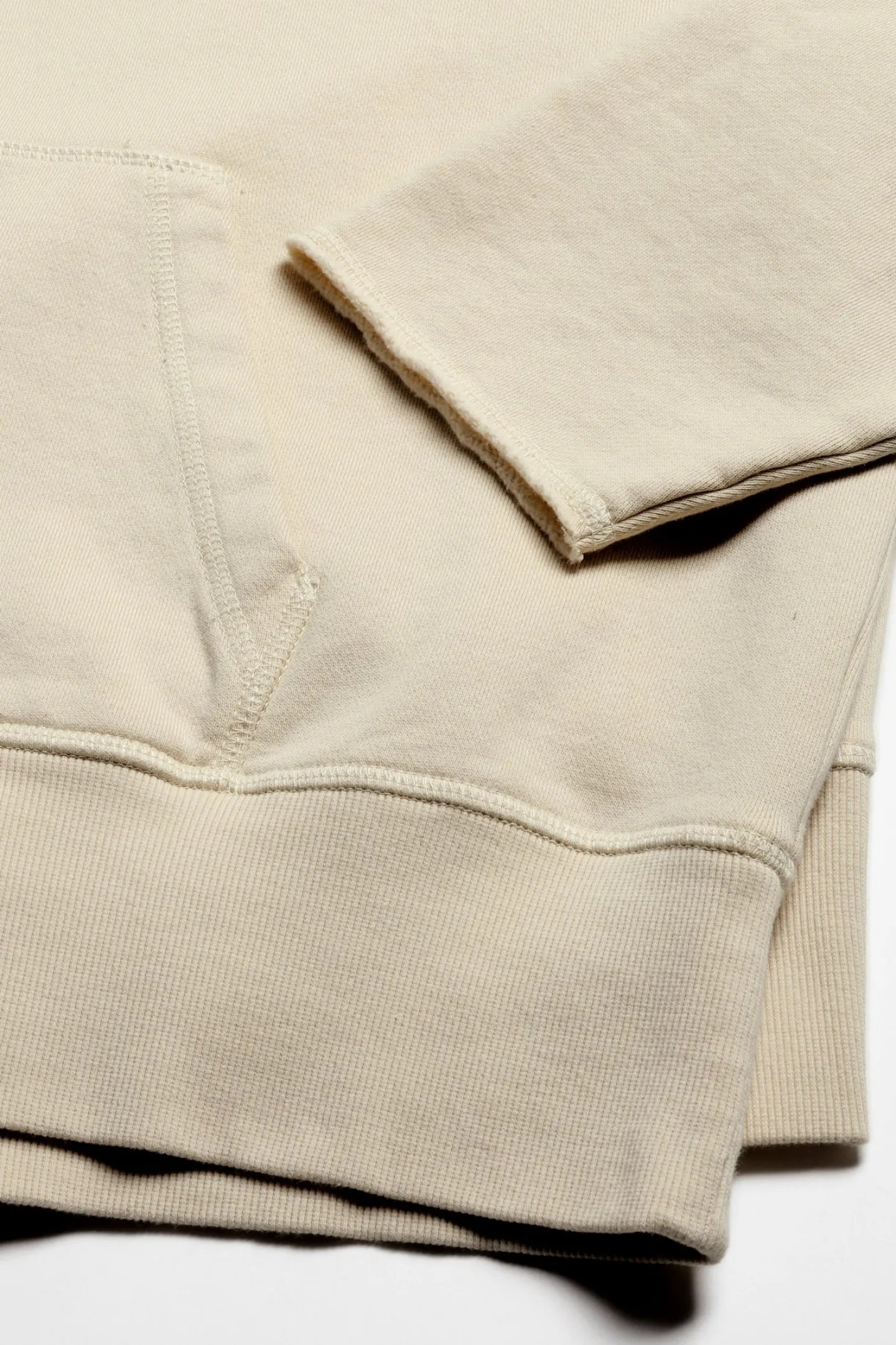 hoodie_open_seam_in_bleac_5.webp Anita Hass Hoodies & Sweatshirts<Hoodie Open Seam in Bleached Sand