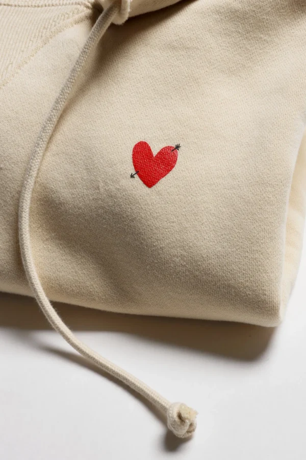 Anita Hass Hoodies & Sweatshirts<Hoodie Open Seam in Bleached Sand