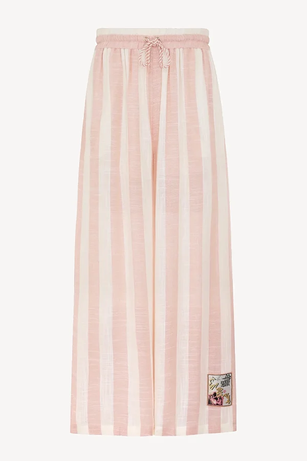 Zimmermann Hosen & Jumpsuits<Hose Acacia in Pink Cream Stripe