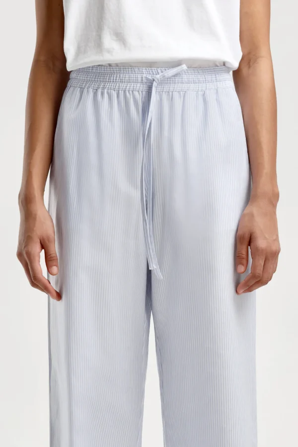 Ladneri Hosen & Jumpsuits<Hose Chambord Oxford in Blau/Weiß