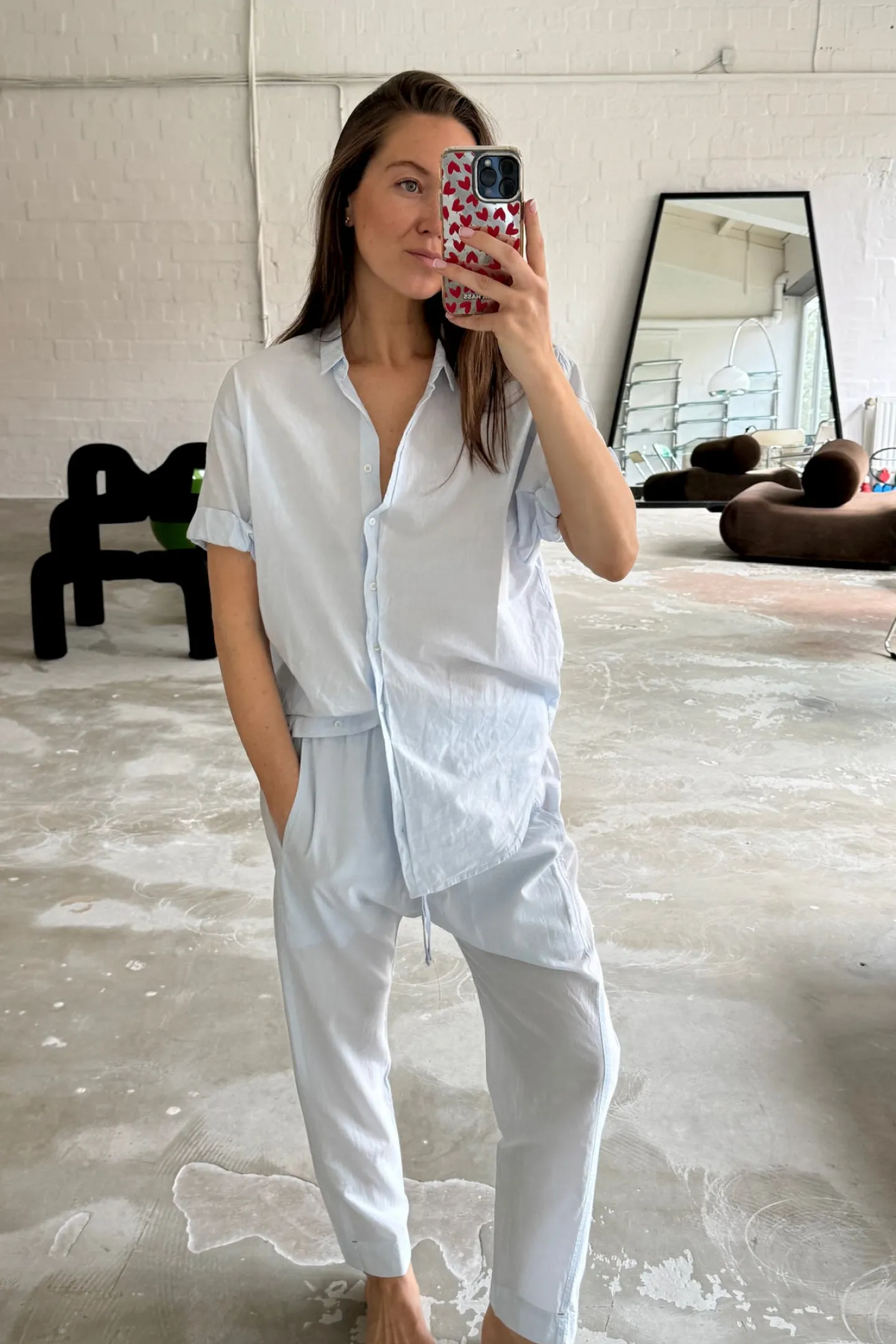 hose_draper_in_skylight_3.webp Xírena Hosen & Jumpsuits<Hose Draper in Skylight
