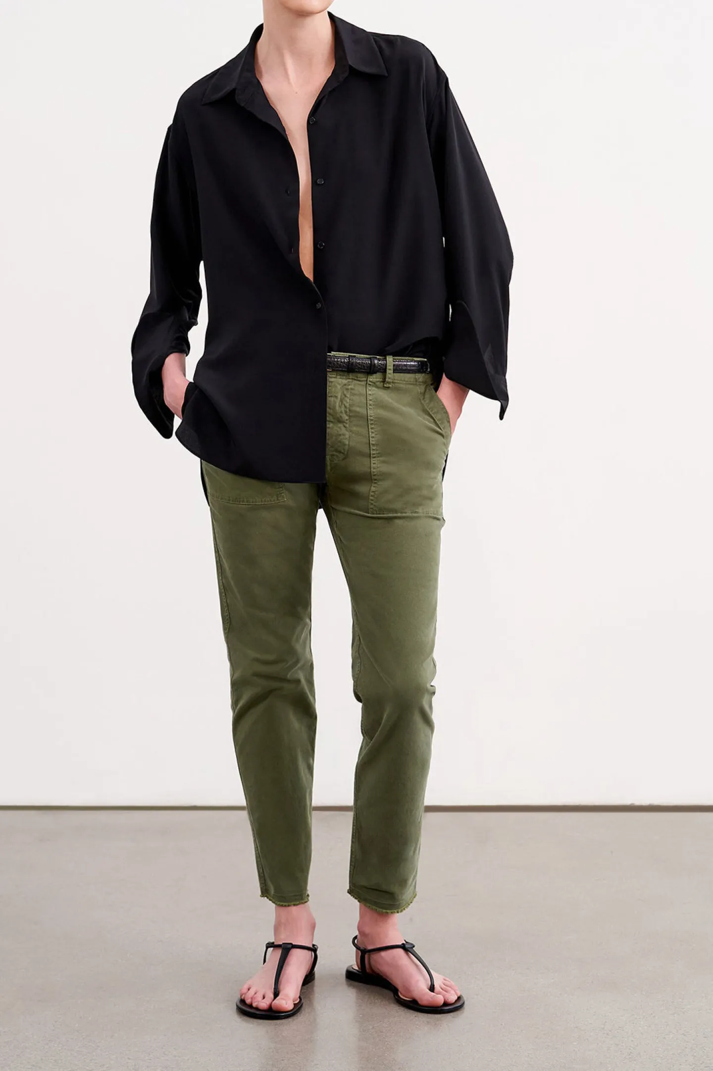 hose_jenna_in_camo_1.webp Nili Lotan Hosen & Jumpsuits<Hose Jenna in Camo