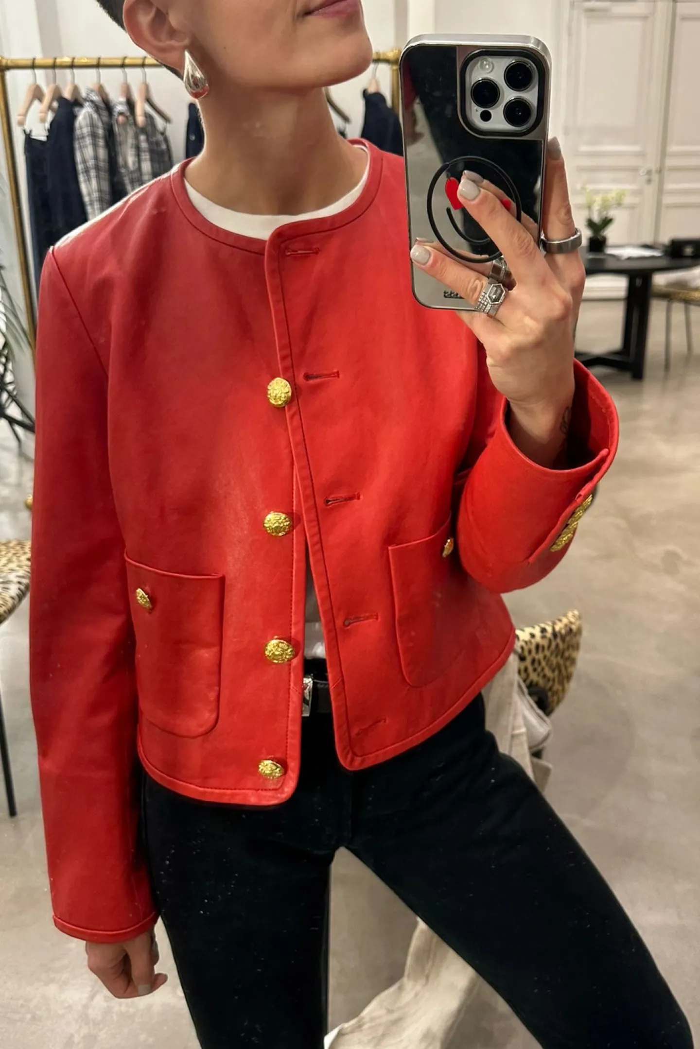jacke_andrea_in_poppy_1.webp Veronica Beard Jacken & Westen<Jacke Andrea in Poppy