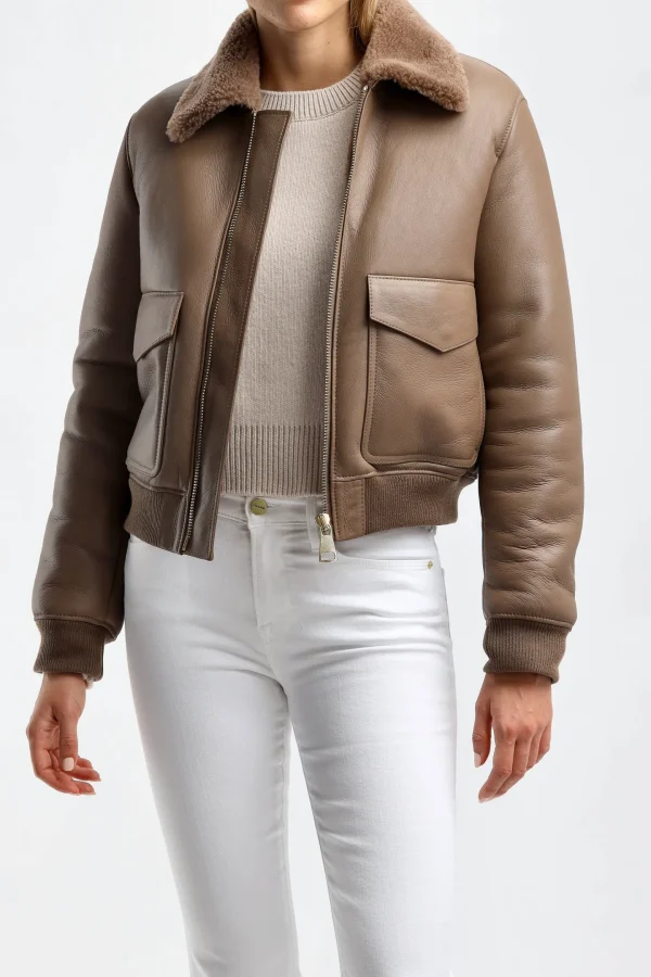 Jadia Jacken & Westen<Jacke Cara in Chestnut