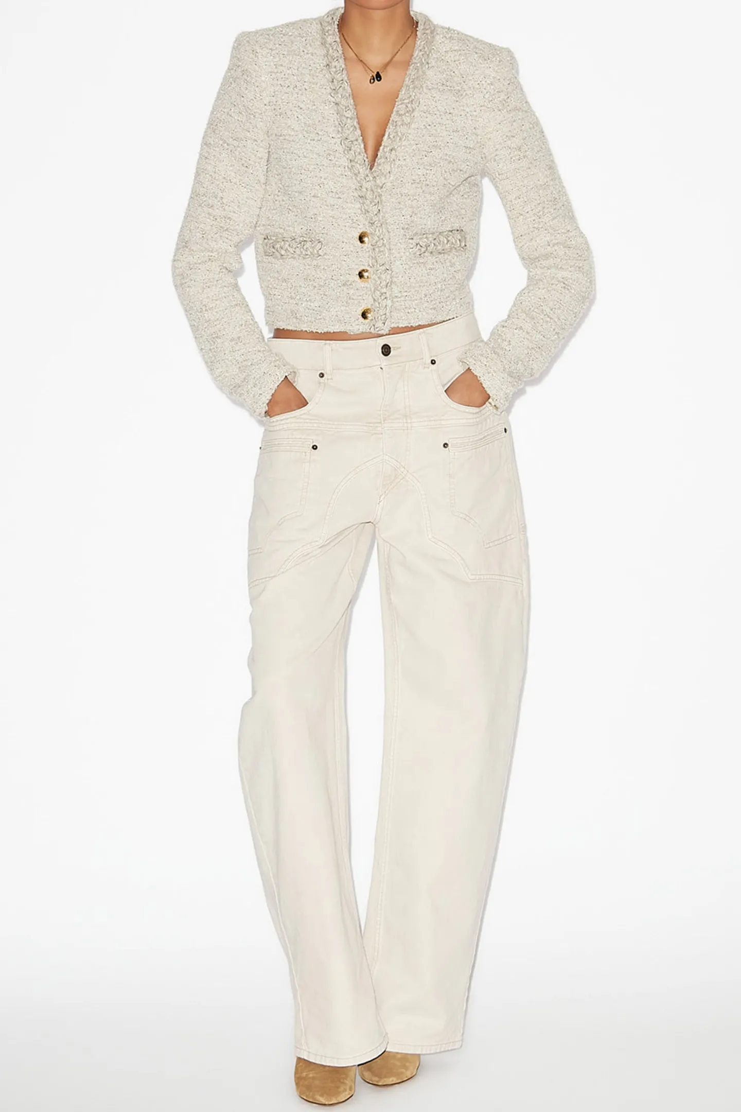 jacke_gwendoline_in_ecru_4.webp Isabel Marant Jacken & Westen<Jacke Gwendoline in Ecru