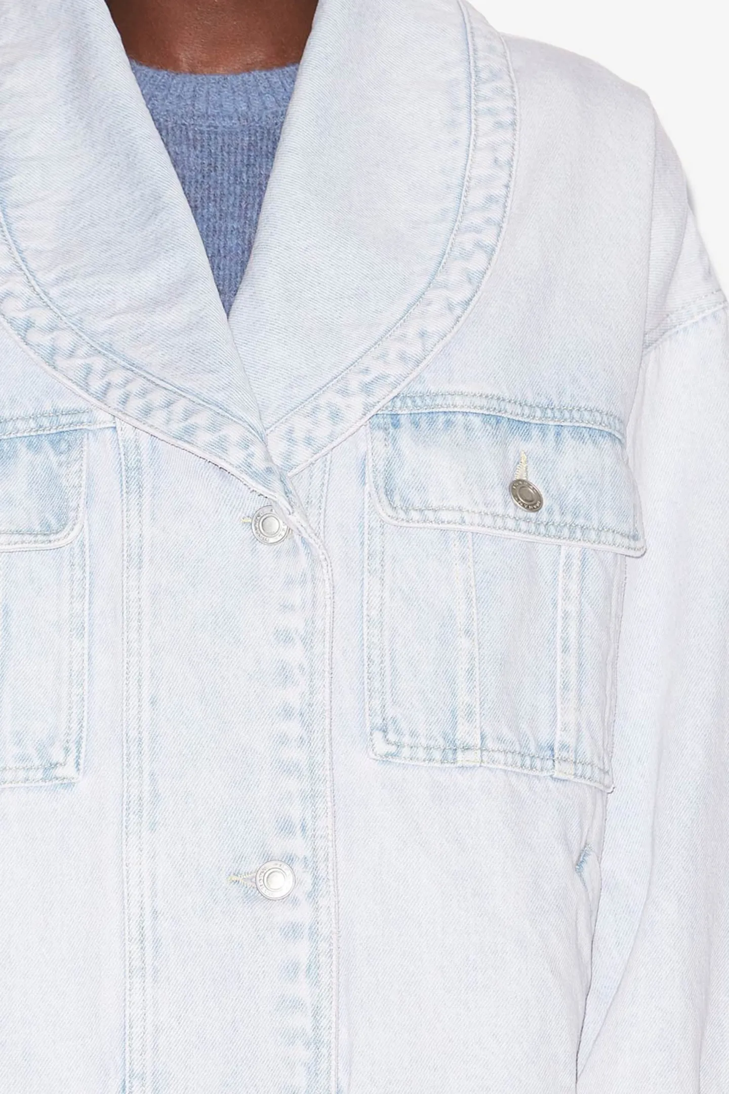 jacke_liliany_in_light_bl_4.webp Marant Etoile Jacken & Westen<Jacke Liliany in Light Blue
