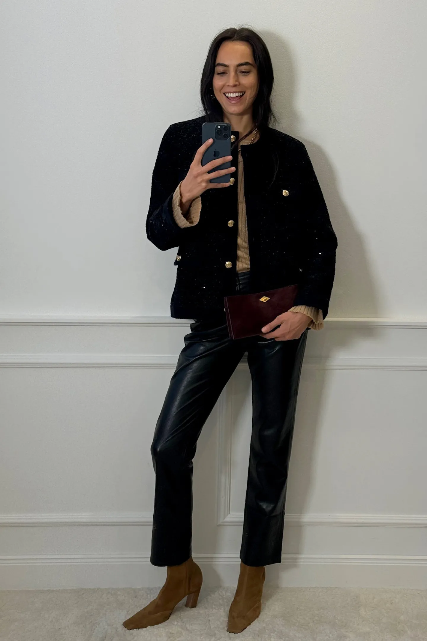 jacke_lydia_in_black_shin_1.webp Anine Bing Jacken & Westen<Jacke Lydia in Black Shine