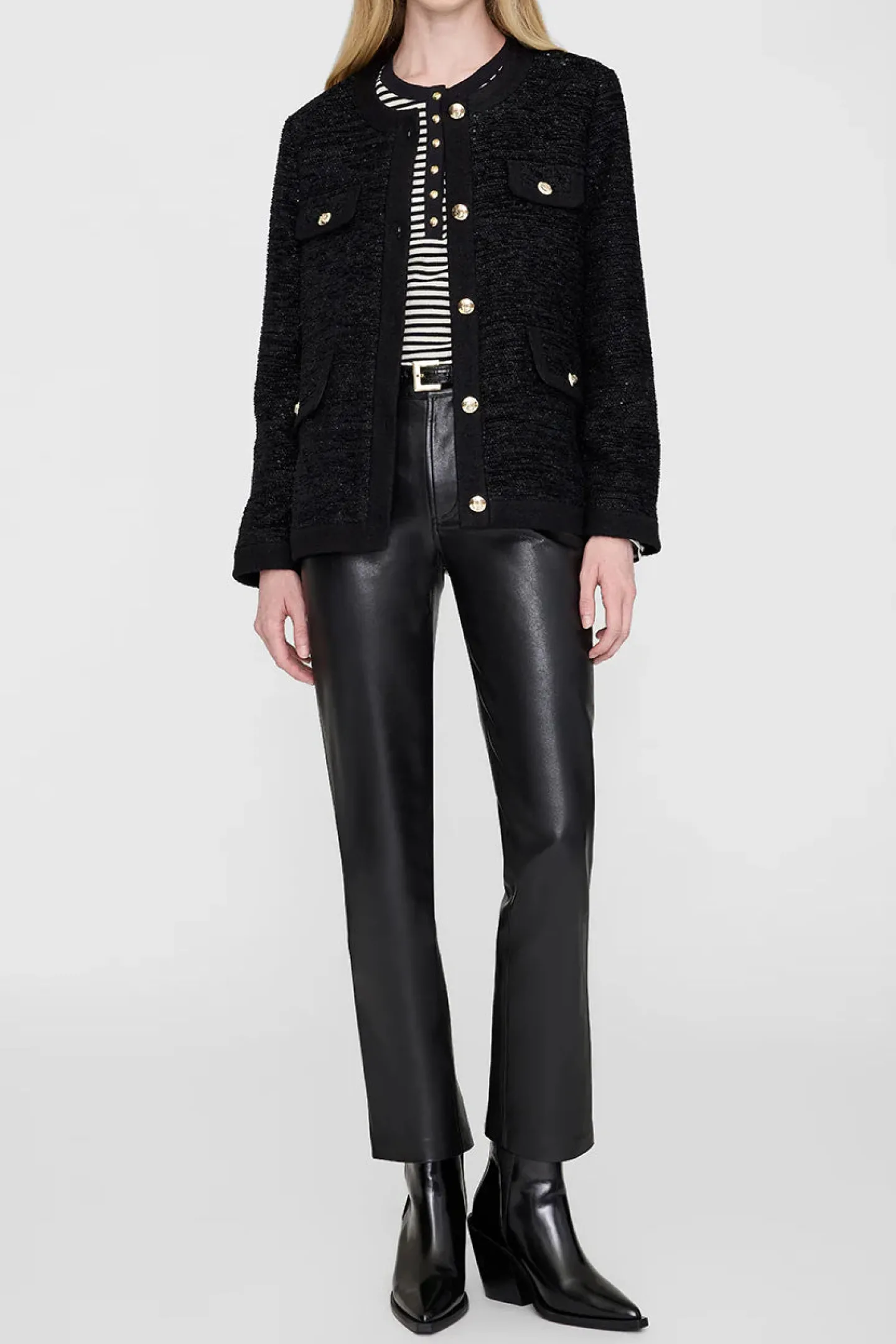 jacke_lydia_in_black_shin_2.webp Anine Bing Jacken & Westen<Jacke Lydia in Black Shine