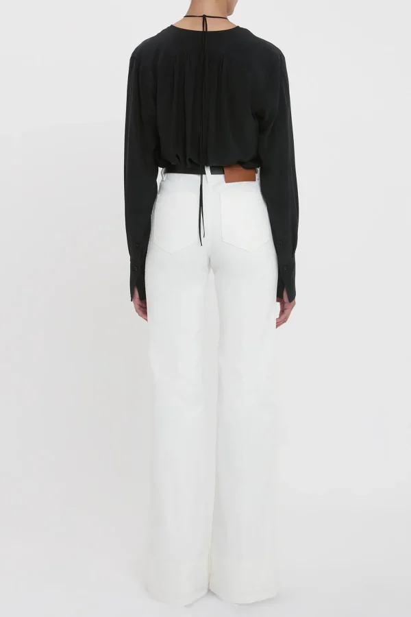 Victoria Beckham Jeans<Jeans Alina in Washed White