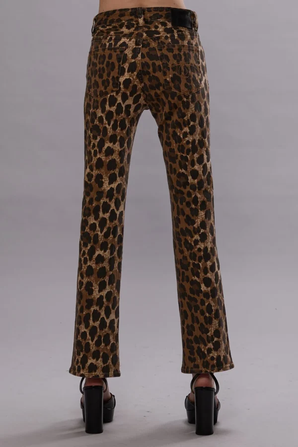 R13 Jeans<Jeans Kick Fit in Leopard