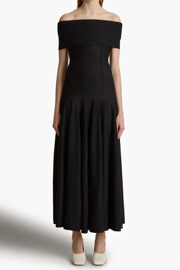 Khaite Kleider<Kleid Ava in Schwarz