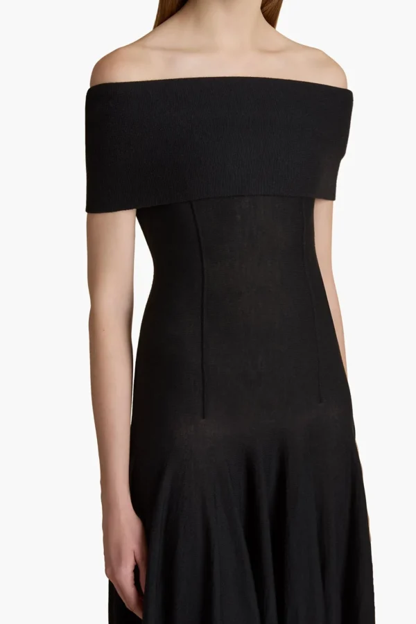 Khaite Kleider<Kleid Ava in Schwarz