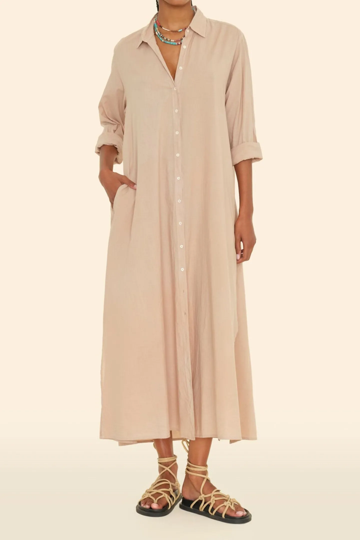 kleid_boden_in_sand_dolla_3.webp Xírena Kleider<Kleid Boden in Sand Dollar