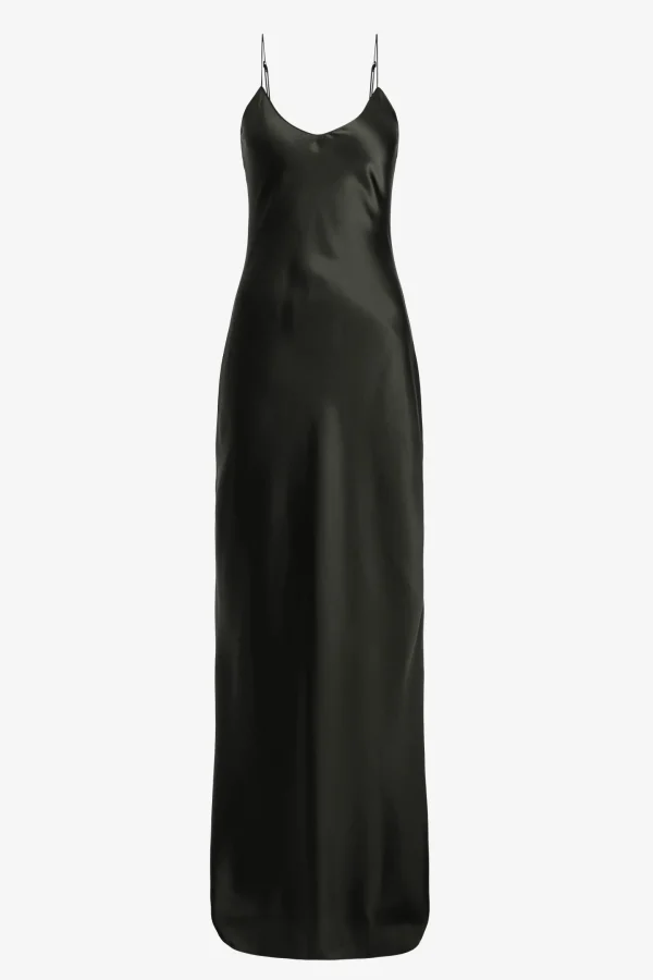 Nili Lotan Kleider<Kleid Cami Gown in Bottle Green