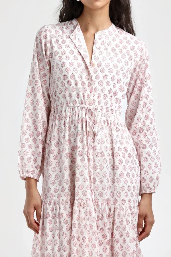 Ladneri Kleider<Kleid d'Azur in Weiß/Rot