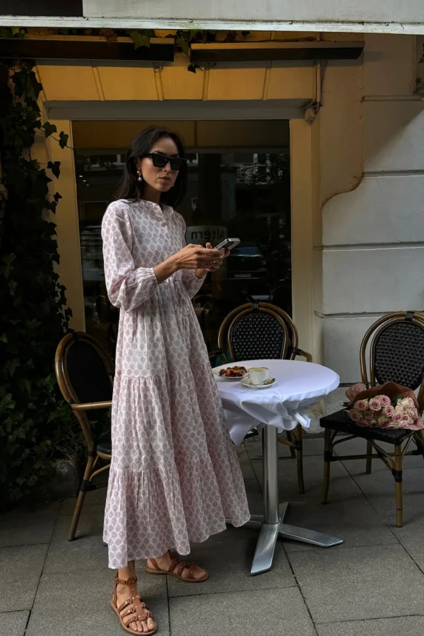 Ladneri Kleider<Kleid d'Azur in Weiß/Rot