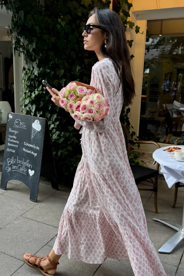 Ladneri Kleider<Kleid d'Azur in Weiß/Rot