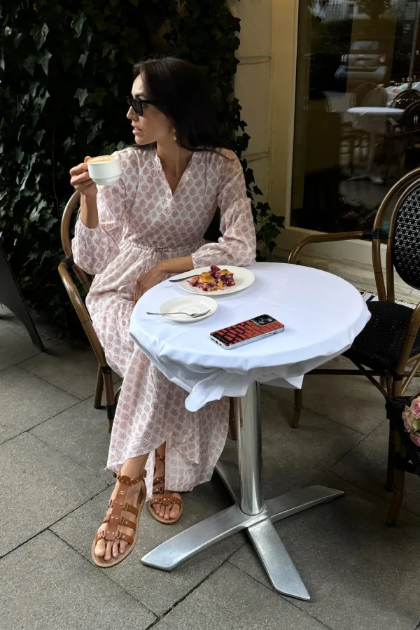 Ladneri Kleider<Kleid d'Azur in Weiß/Rot