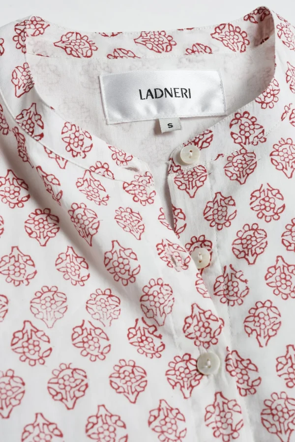 Ladneri Kleider<Kleid d'Azur in Weiß/Rot