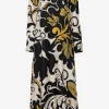 La Double J Kleider<Kleid Long Swing in Schwarz/Weiß