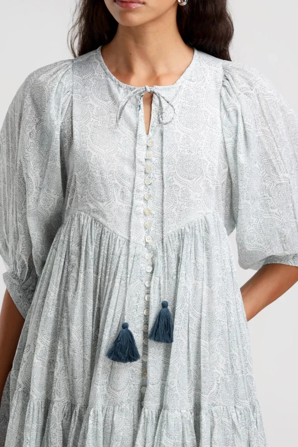 Ladneri Kleider<Kleid Nice in Blau/Weiß