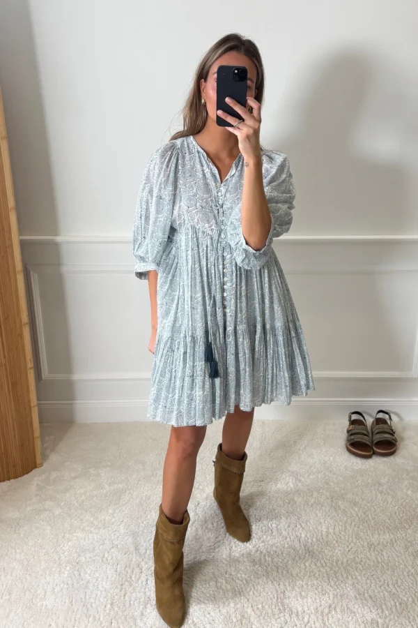 Ladneri Kleider<Kleid Nice in Blau/Weiß
