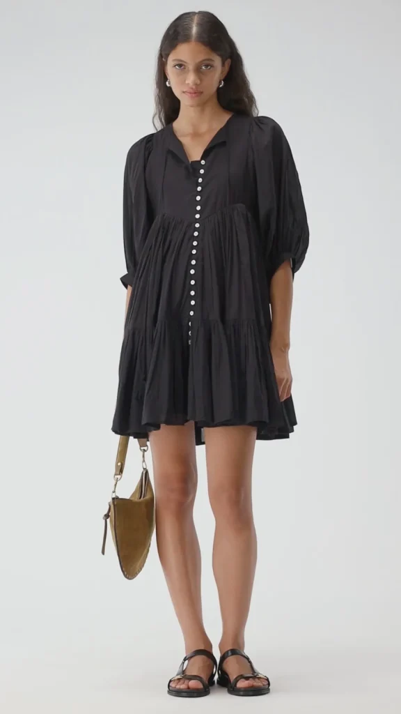 Ladneri Kleider<Kleid Nice in Caviar
