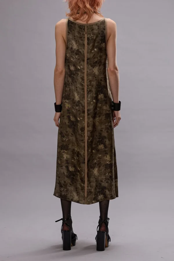 R13 Kleider<Kleid Taped Tank in Olive Floral