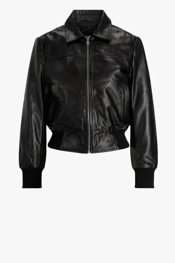 R13 Jacken & Westen<Lederjacke Berlin in Schwarz
