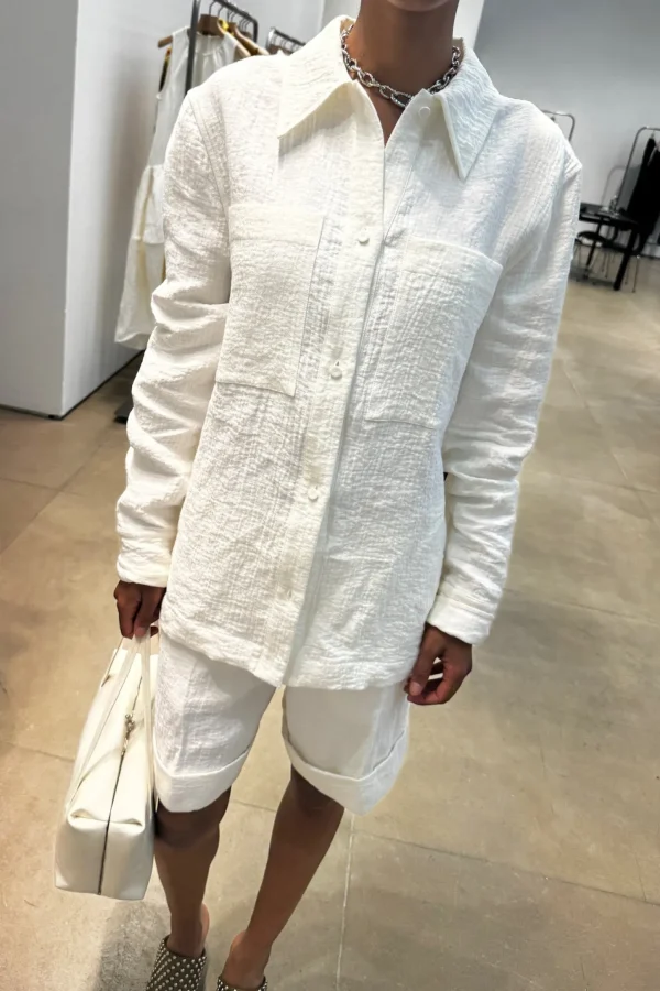 Jil Sander Blusen & Tops<Leinenbluse in Latte