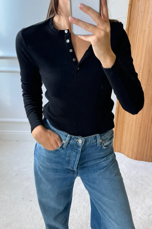Ladneri Shirts, Tank Tops & Longsleeves<Longsleeve Bandol in Schwarz