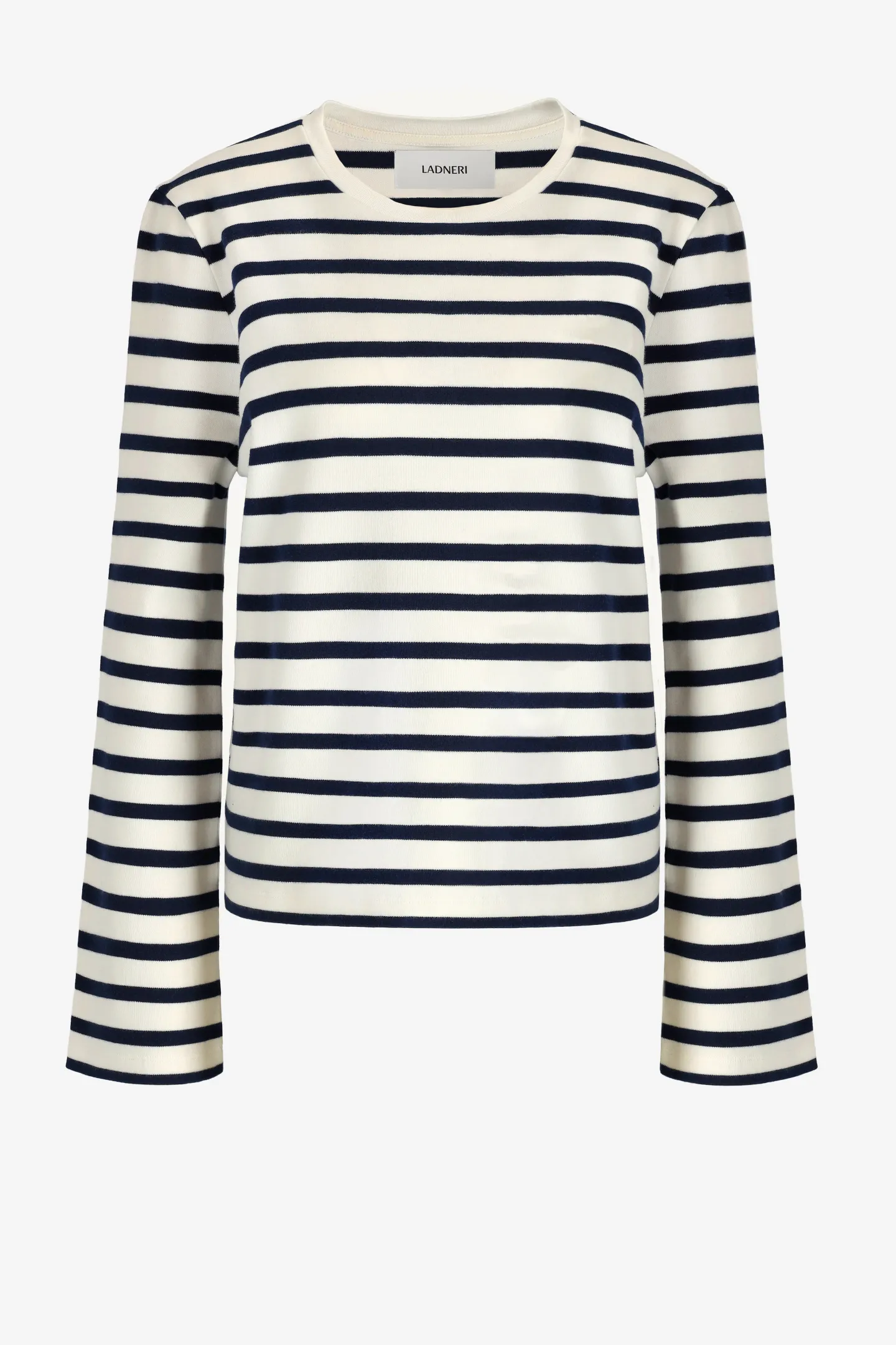 longsleeve_biarritz_in_iv_0.webp Ladneri Shirts, Tank Tops & Longsleeves<Longsleeve Biarritz in Ivory/Navy