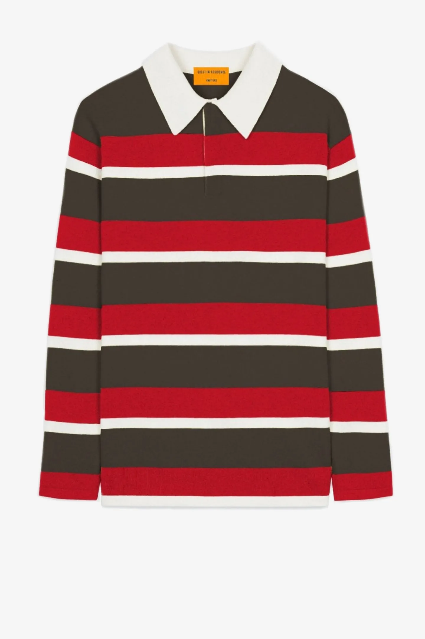 longsleeve_rugby_in_chest_0.webp Guest in Residence Shirts, Tank Tops & Longsleeves<Longsleeve Rugby in Chestnut/True Red