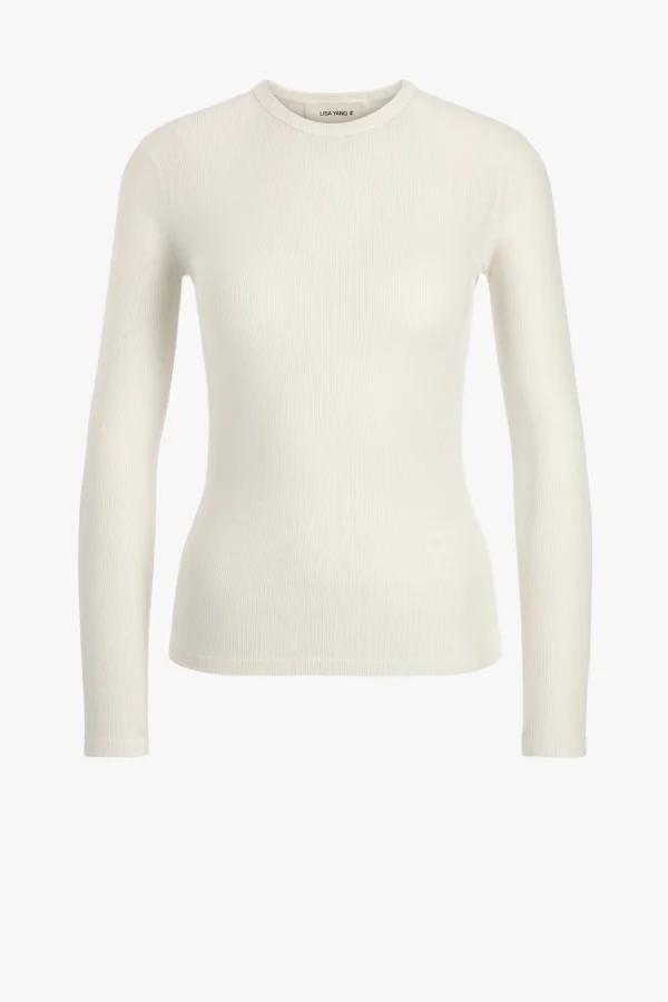 Lisa Yang Shirts, Tank Tops & Longsleeves<Longsleeve Vivian in Salt