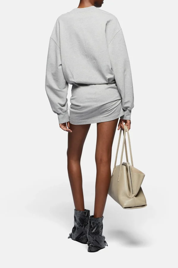The Attico Kleider<Minikleid in Grey Melange