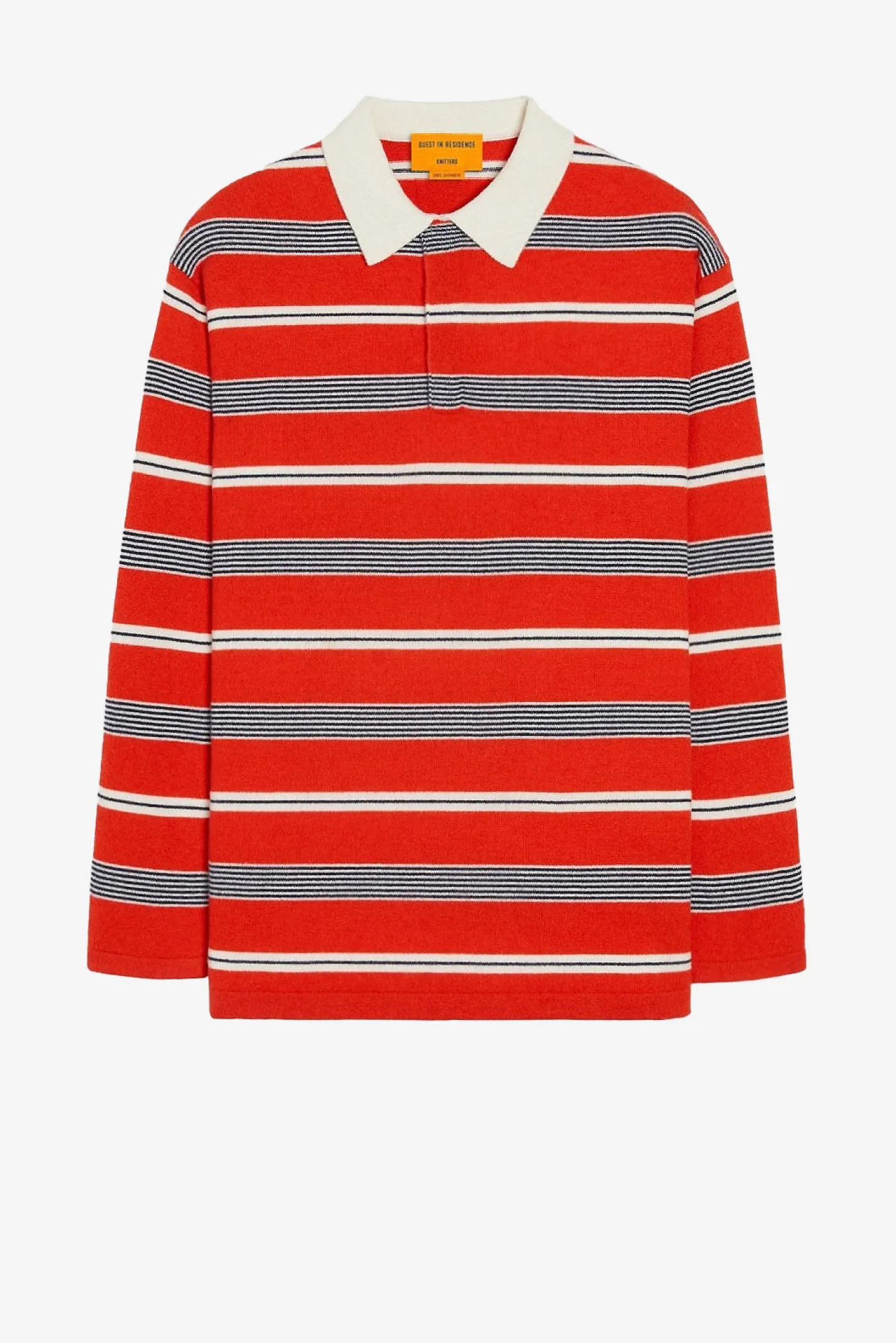 poloshirt_rugby_in_cherry_0.webp Guest in Residence Shirts, Tank Tops & Longsleeves<Poloshirt Rugby in Cherry