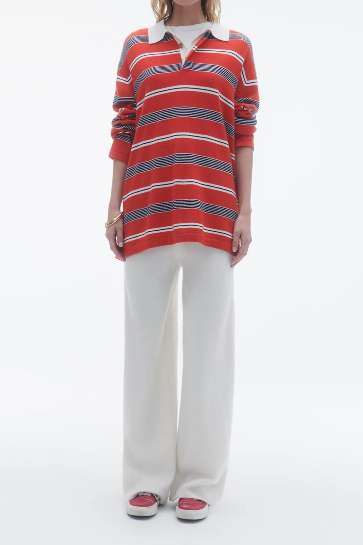 poloshirt_rugby_in_cherry_1.webp Guest in Residence Shirts, Tank Tops & Longsleeves<Poloshirt Rugby in Cherry