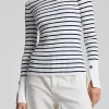A.L.C. Pullover<Pullover Anya in Off-White/Dark Sapphire