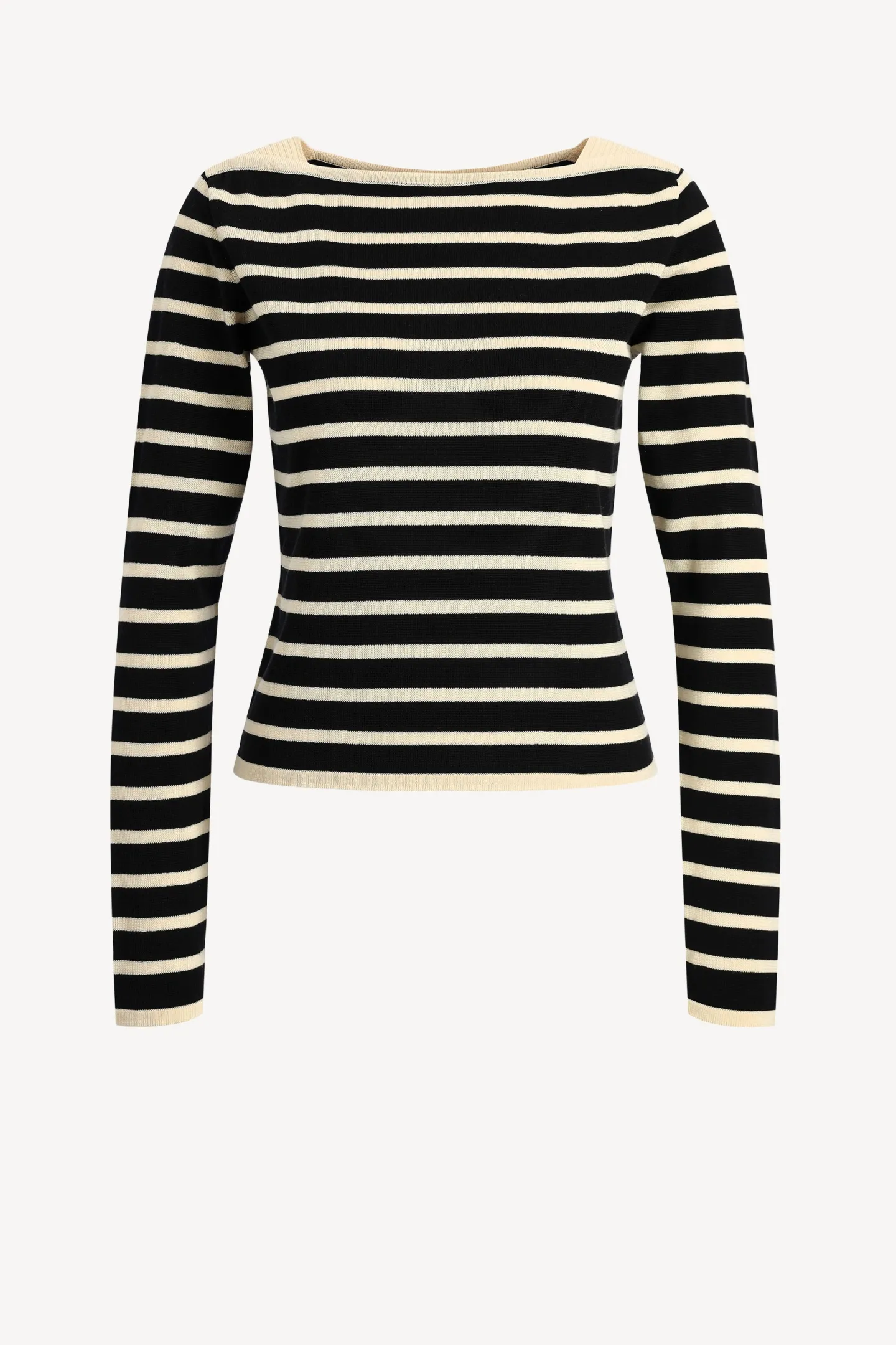 pullover_boatneck_in_schw_0.webp Frame Pullover<Pullover Boatneck in Schwarz/Multi