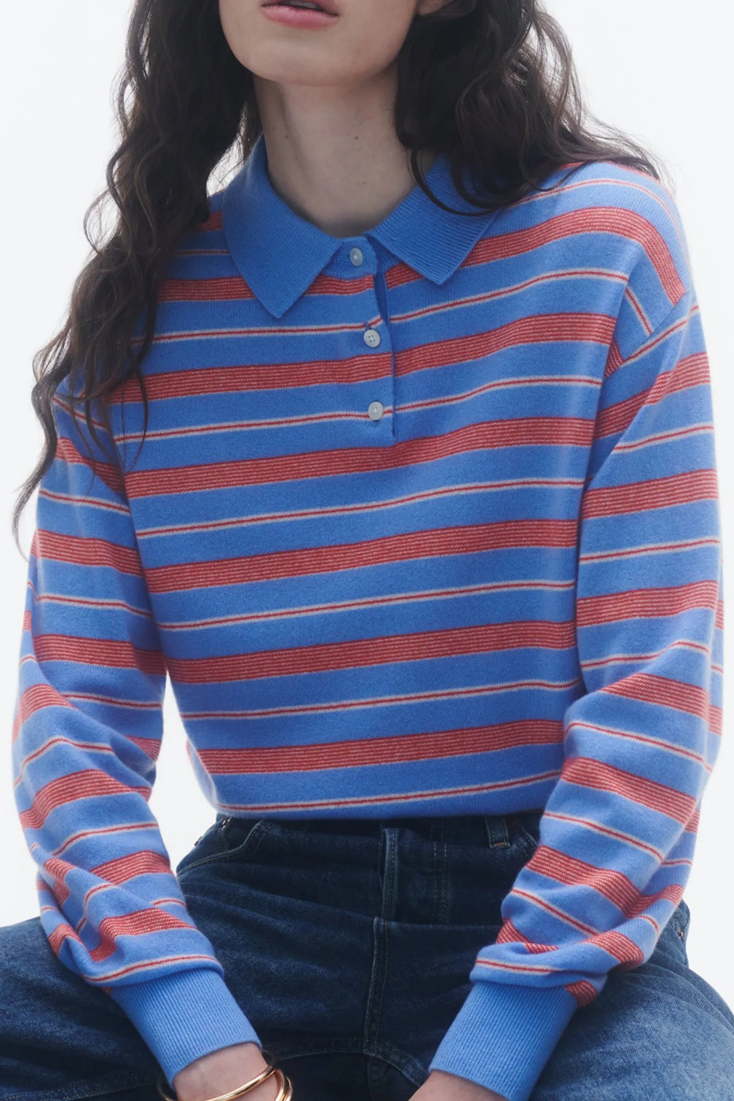pullover_collegiate_polo__2.webp Guest in Residence Pullover<Pullover Collegiate Polo in French Blue
