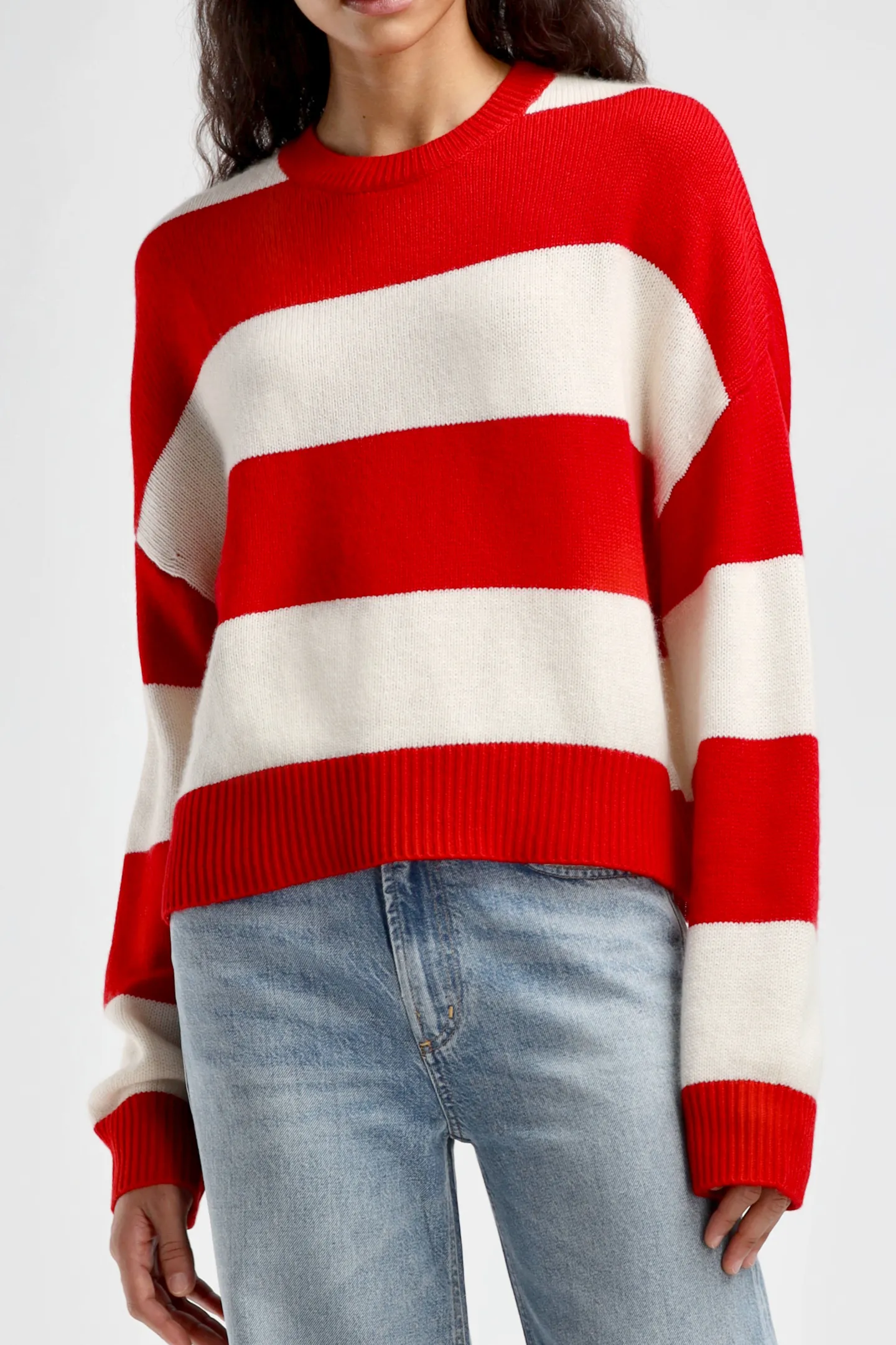 pullover_pont_in_rotwei_2.webp Ladneri Pullover<Pullover Pont in Rot/Weiß