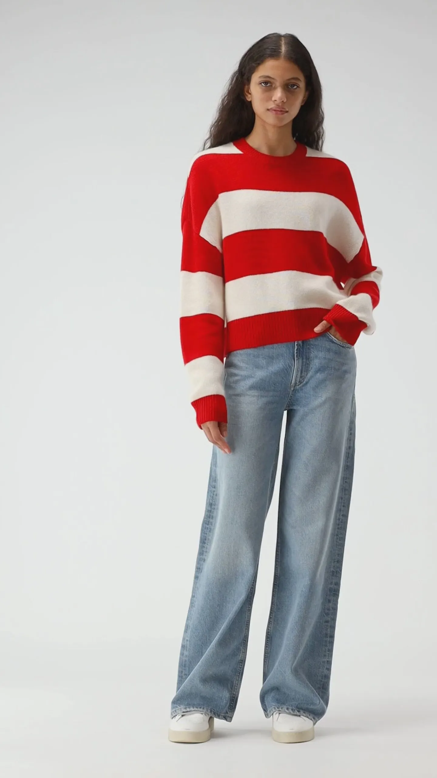pullover_pont_in_rotwei_4.webp Ladneri Pullover<Pullover Pont in Rot/Weiß