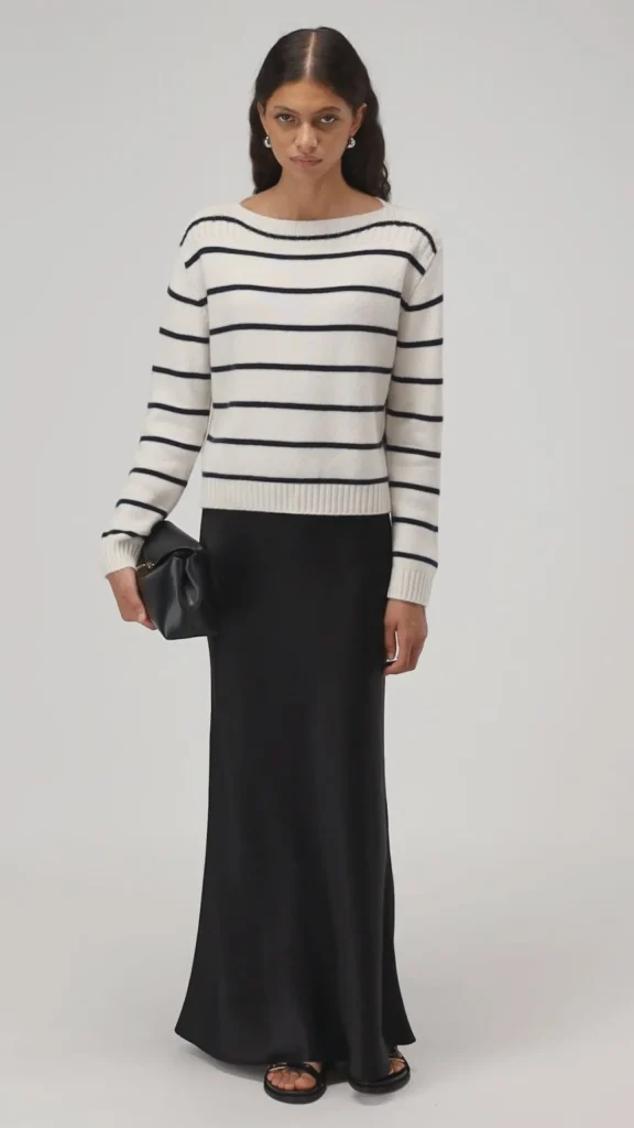 Ladneri Pullover<Pullover Provence in Navy/Weiß
