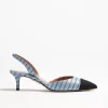 Aquazzura Heels<Pumps Milanese Swing in Light Blue/Black