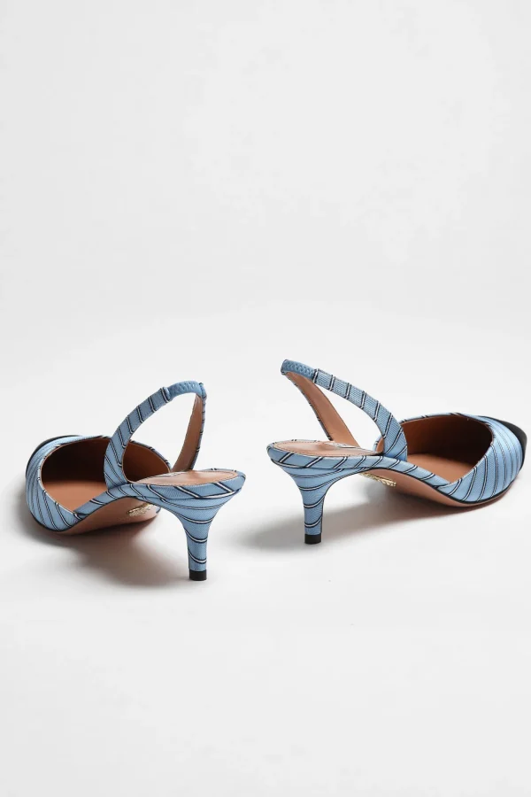 Aquazzura Heels<Pumps Milanese Swing in Light Blue/Black