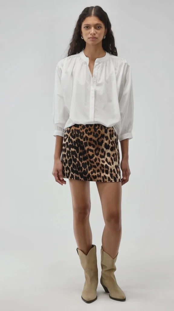 Ladneri Röcke<Rock Cassis in Leopard