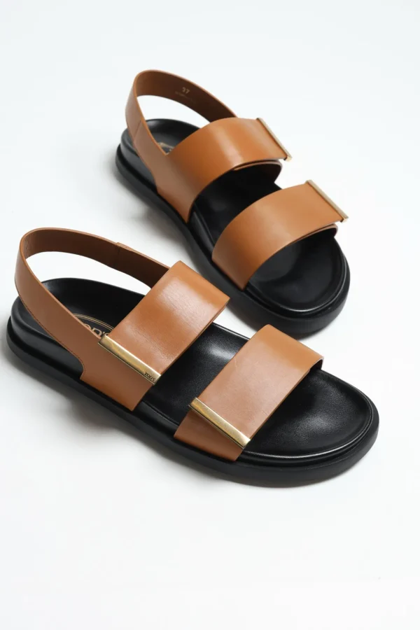 Tod's Sandalen & Slipper<Sandale mit Riemen in Cognac