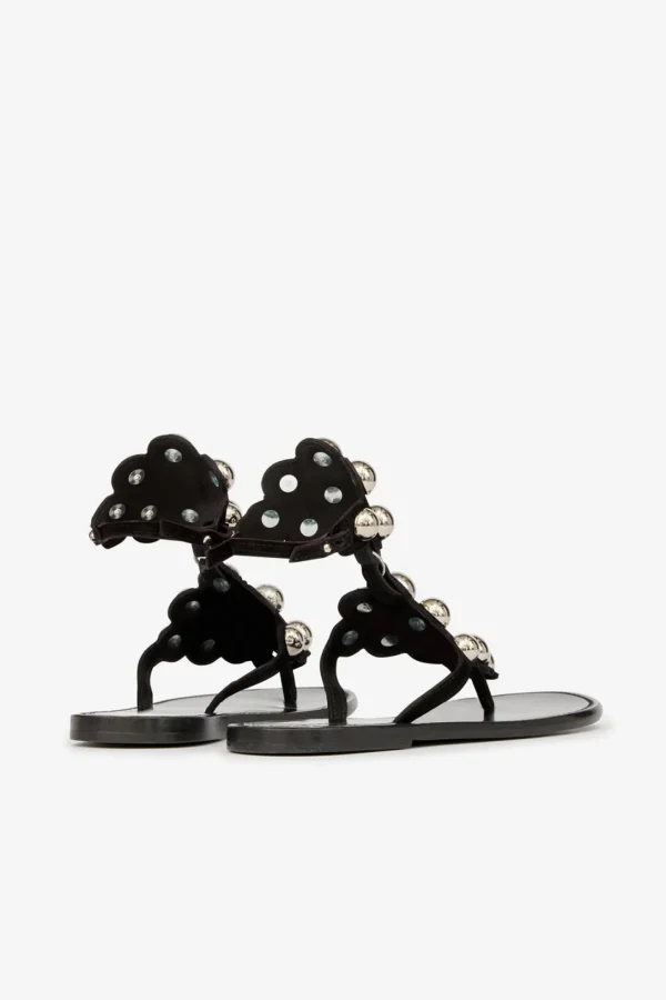 Isabel Marant Sandalen & Slipper<Sandale Velvee in Schwarz/Silber