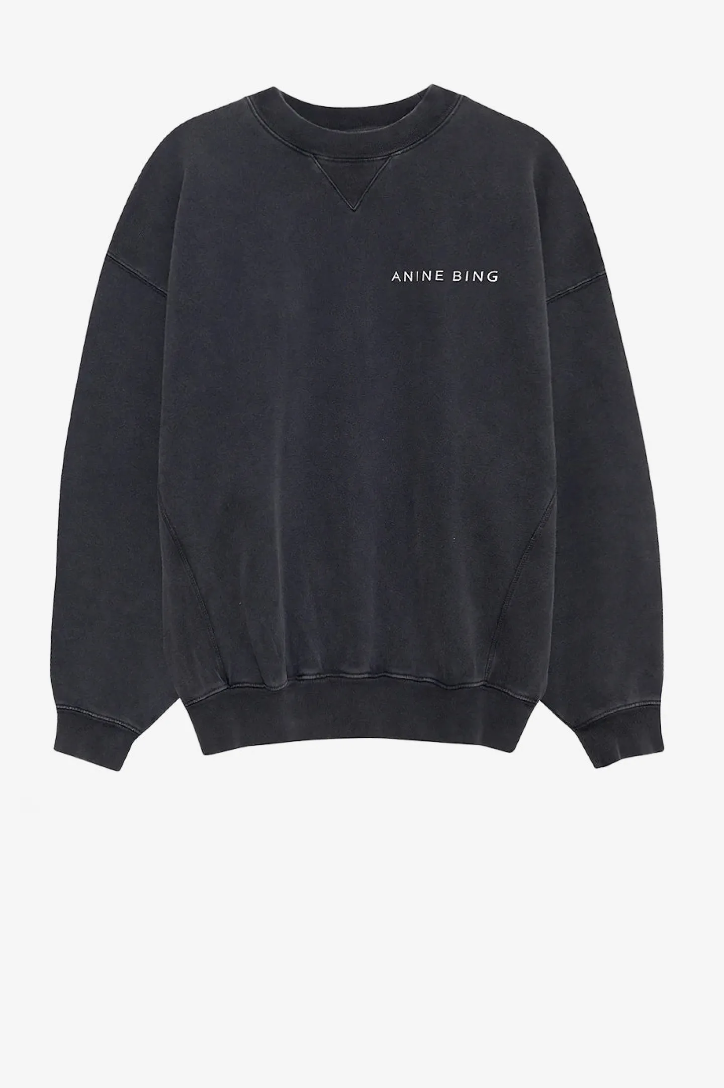 sweatshirt_jaci_twisted_s_1.webp Anine Bing Hoodies & Sweatshirts<Sweatshirt Jaci Twisted Snake in Washed Black